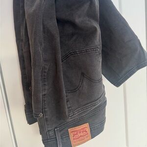 Levi's Black Straight Leg Jeans